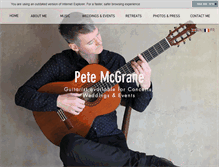 Tablet Screenshot of petemcgrane.com